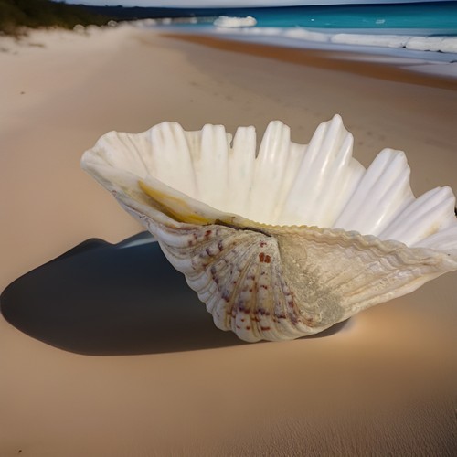 Natural seashell conch bear - seashell,