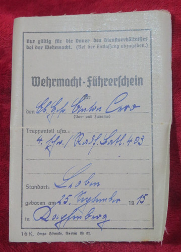 German driver license - driver’s,