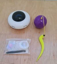 Cat Toy UFO and moving balll with fearher for kittens