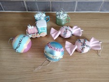 Christmas Tree large  Baubles Decorations Plastic unusual x7 G.C..