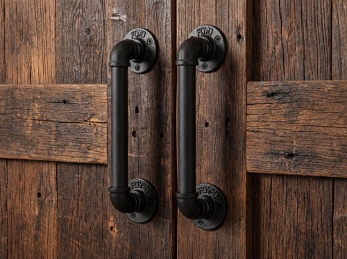 Industrial pipe door handle - pipe,