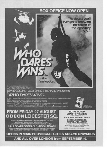 Magazine advert who dares - a4,
