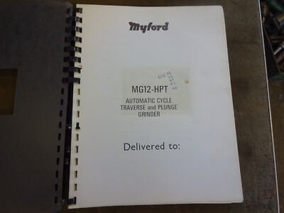 Myford mg12 grinder manual - myford, +