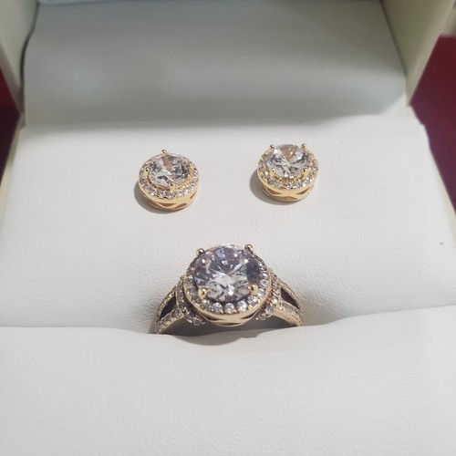 Qvc diamonique gold - gold, plated