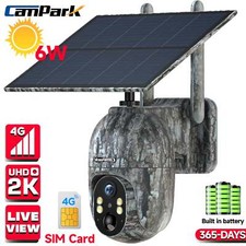 Campark Solar Wildlife Trail 2K 4G LTE PTZ Security Camera With SIM Card Outdoor