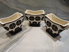 3 X Anthropologie Lorena Hand Painted Plant Pot. New Other. Rrp £45 Each!