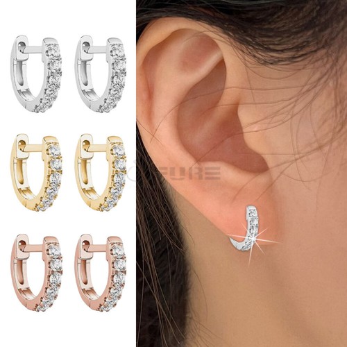 Hoop huggie earrings - hoop,