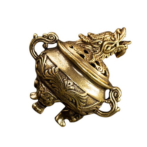Tripod incense burner brass - burner,