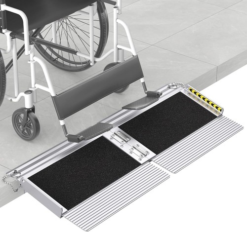 Portable folding wheelchair - folding,