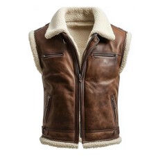 Genuine Leather Sleeveless
