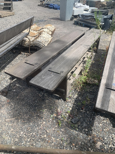 Reclaimed tram bench - tram, (no