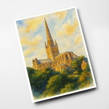 A6 PRINT - Norwich. Cathedral
