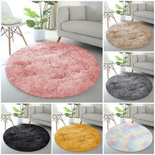 Circle Round Shaggy Rug Living