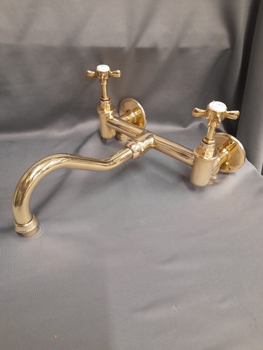 Brass kitchen mixer taps - mixer, taps,