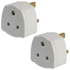 2 x  Round Pin 5 Amp to 13 Amp