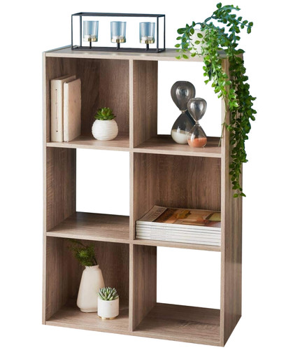 Cube wooden bookcase - 6,