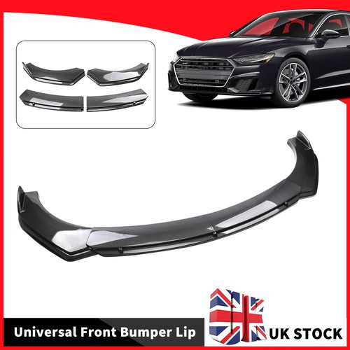 Carbon fiber front bumper lip - carbon,