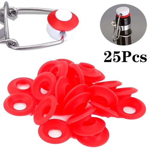 25x red silicone grolsch - 25x,