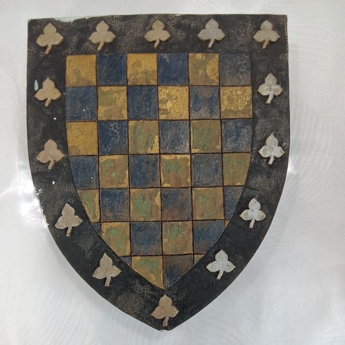 Vintage heraldic wooden - vintage, shield