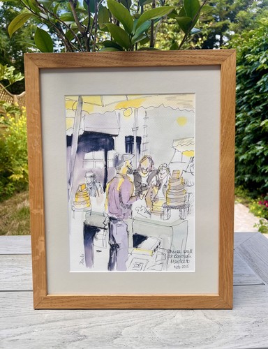 Original ink and watercolour - ink,