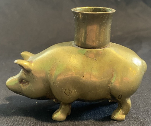 Brass pig shaped - brass,