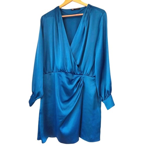 Zara cobalt blue satin effect - blue,