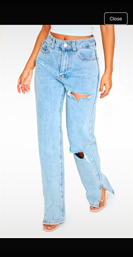 Petite plt ripped split - , hem