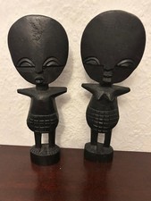 Ashanti Black African Wooden Fertility Dolls Male Female Hand Made