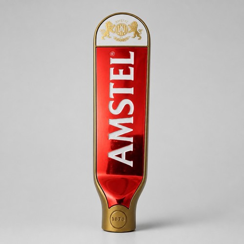 Amstel beer lager tap handle - beer,