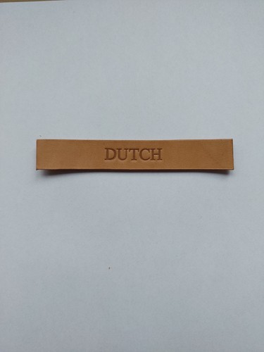 Usaaf ww2 leather name tag - usaaf,