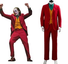 Adult Joker Costume Cosplay Arthur Fleck Joaquin Phoenix Coat Pants Halloween