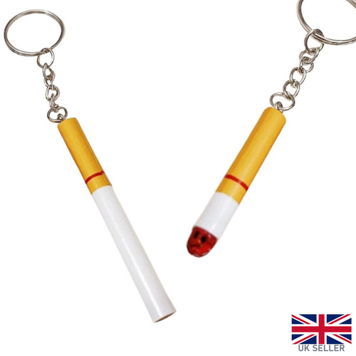 Cigarette keyring joke novelty - cigarette,
