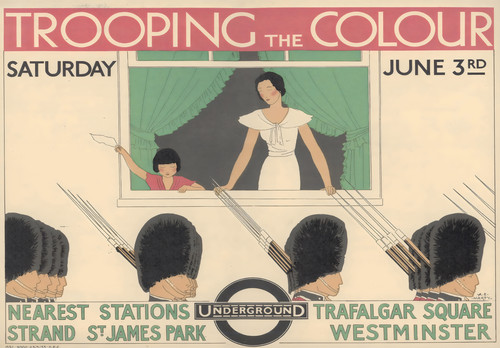 Trooping the colour - trooping, poster