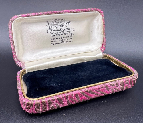 Vintage pink patterned textile - vintage,