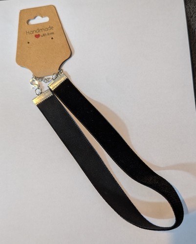 Handmade black velvet choker - handmade,
