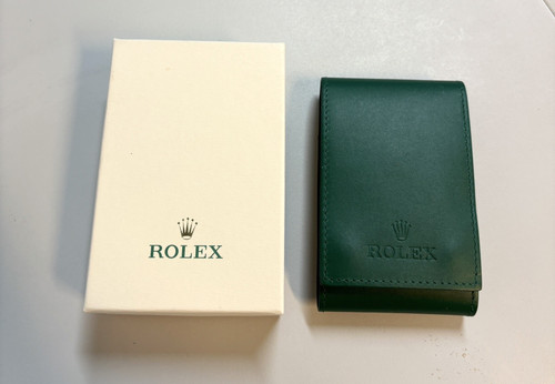 Rolex green leather watch - rolex,