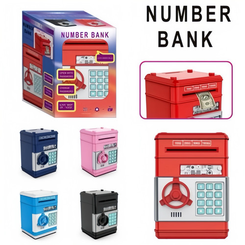 Kids savings number bank - kids,
