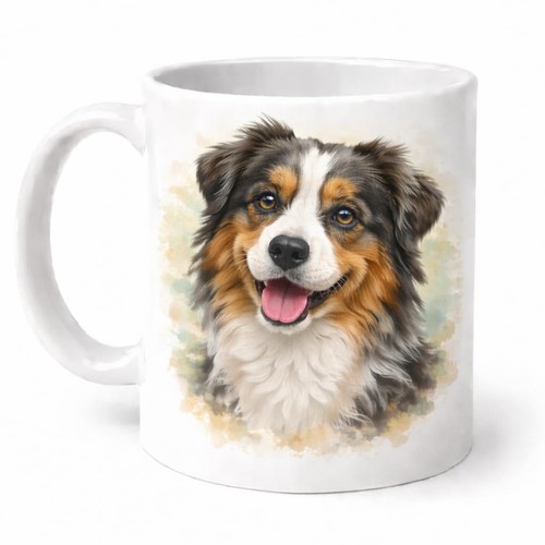Australian shepherd mug - australian, brew