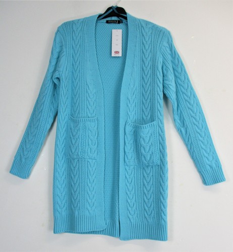 Ladies cable knit open long - cable,