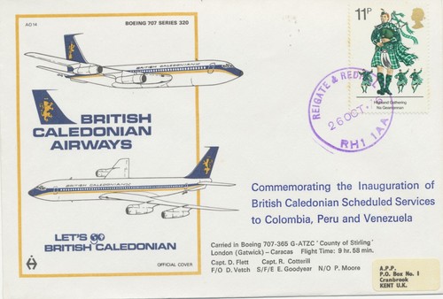 1976 rare first flight - gb,