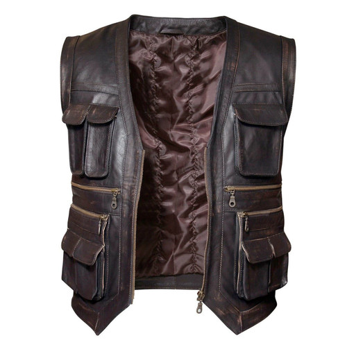 Men brown real - real, sheepskin