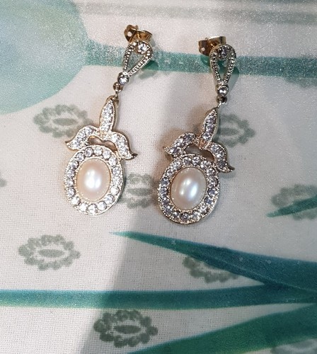 Sphinx gold plated earrings
