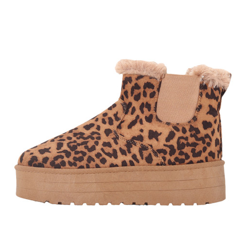 Womens leopard platform fur - womens,