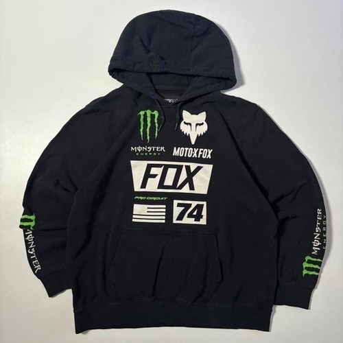 Black fox racing monster - black,