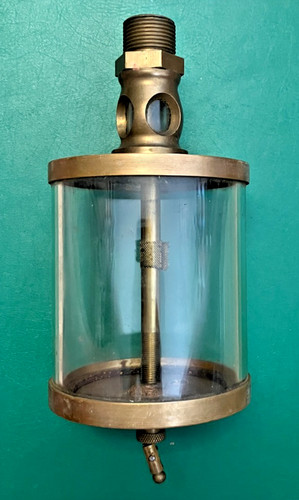 Large brass stationary engine - brass,