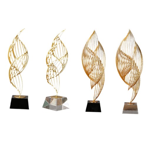 Abstract metal statue - metal,