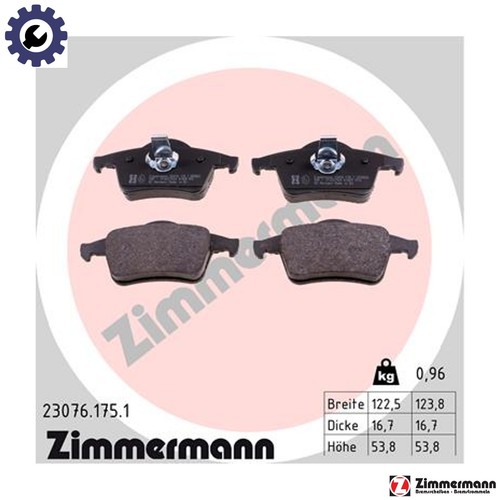 Brake pad set disc - brake,