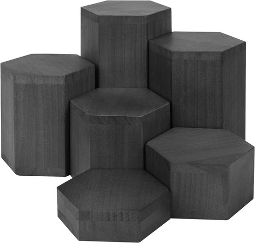 Pcs wooden hexagon display - pcs,