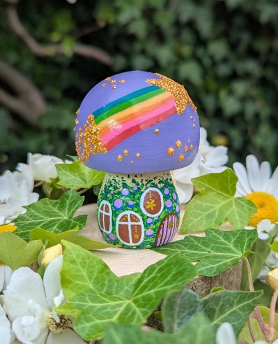 Whimsical mushroom fairy house - whimsical,