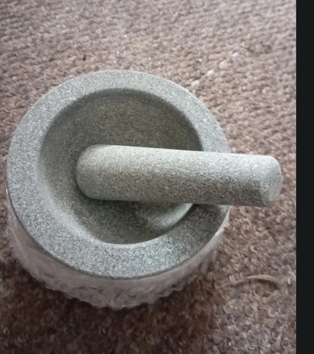 Pestle and mortar set - and, stone